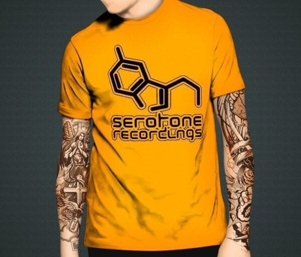Serotone-Recordings-T-shirt-orange and black